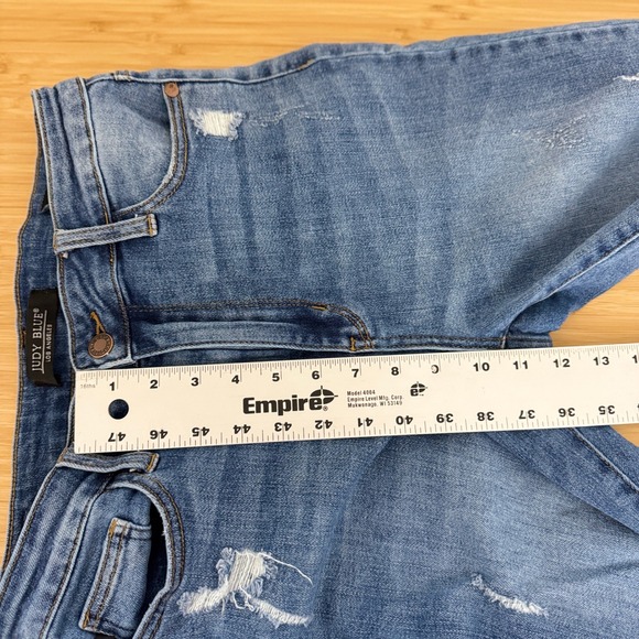Judy‎ Blue Into The Unknown Women Jean Bootcut Distressed Denim Medium Wash 9/29 - Picture 14 of 14